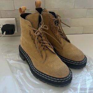 Proenza Schouler Suede Lug Boots Size 37.5 EUC